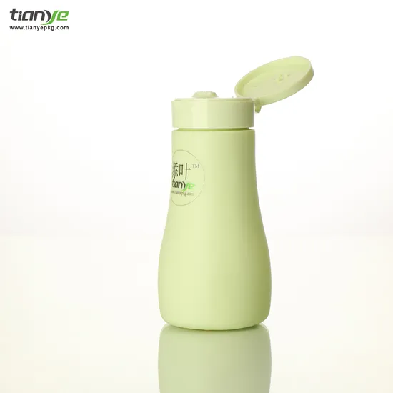 Botella de HDPE de 200 ml para polvo Wahing/polvo de calor espinoso/polvo suelto